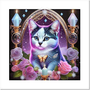 Cute British Shorthair Kitten Posters and Art